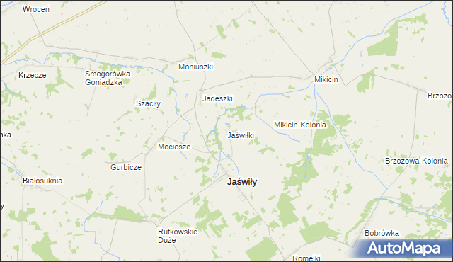 mapa Jaświłki, Jaświłki na mapie Targeo