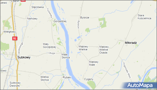 mapa Mątowy Wielkie, Mątowy Wielkie na mapie Targeo