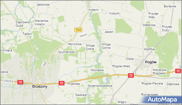 mapa Rozworzyn, Rozworzyn na mapie Targeo