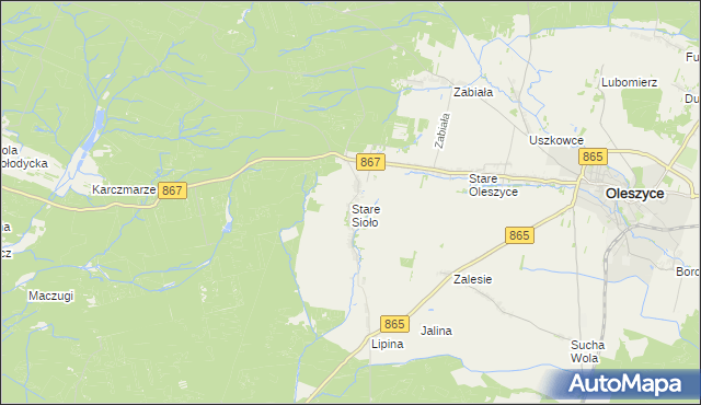 mapa Stare Sioło, Stare Sioło na mapie Targeo