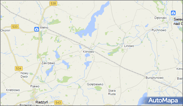 mapa Boguszewo gmina Gruta, Boguszewo gmina Gruta na mapie Targeo
