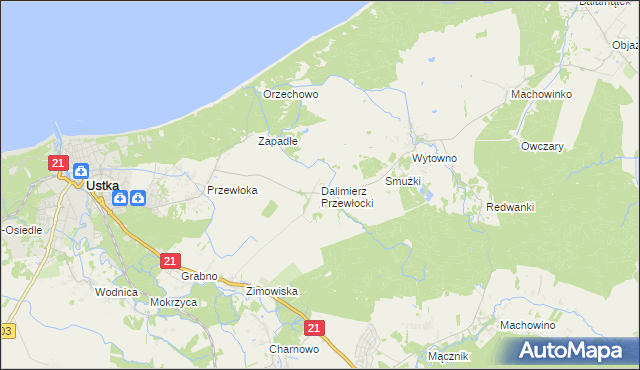 mapa Dalimierz Przewłocki, Dalimierz Przewłocki na mapie Targeo