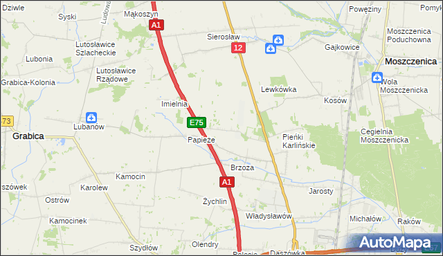 mapa Doły Brzeskie, Doły Brzeskie na mapie Targeo