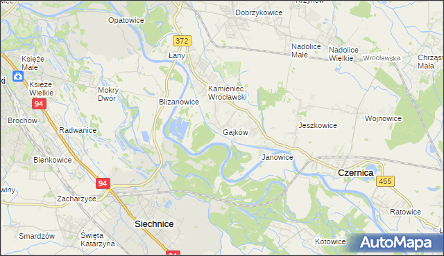 mapa Gajków, Gajków na mapie Targeo