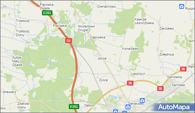 mapa Izbice, Izbice na mapie Targeo