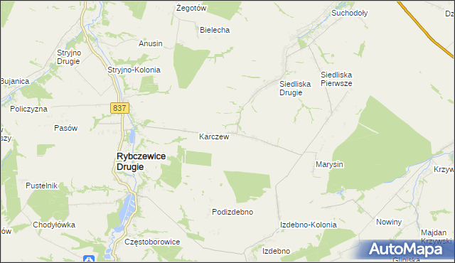 mapa Ksawerówka, Ksawerówka na mapie Targeo