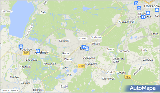 mapa Libiąż, Libiąż na mapie Targeo