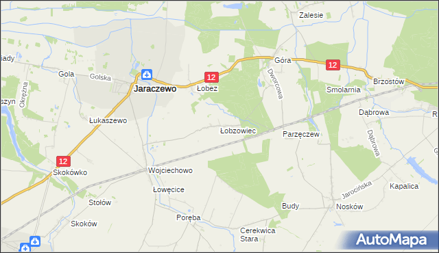 mapa Łobzowiec, Łobzowiec na mapie Targeo