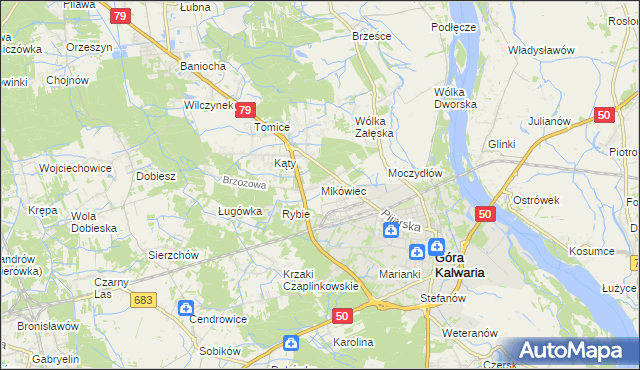 mapa Mikówiec, Mikówiec na mapie Targeo