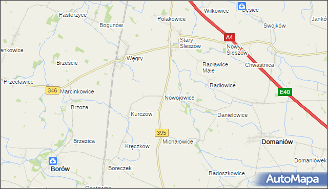 mapa Nowojowice, Nowojowice na mapie Targeo