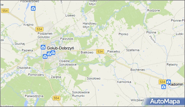 mapa Sadykierz gmina Golub-Dobrzyń, Sadykierz gmina Golub-Dobrzyń na mapie Targeo