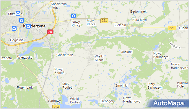 mapa Wielki Klincz, Wielki Klincz na mapie Targeo