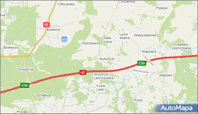 mapa Wytomyśl, Wytomyśl na mapie Targeo