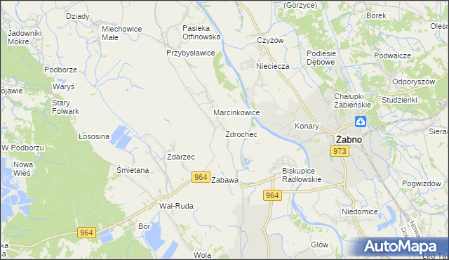 mapa Zdrochec, Zdrochec na mapie Targeo