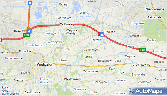 mapa Ochmanów, Ochmanów na mapie Targeo