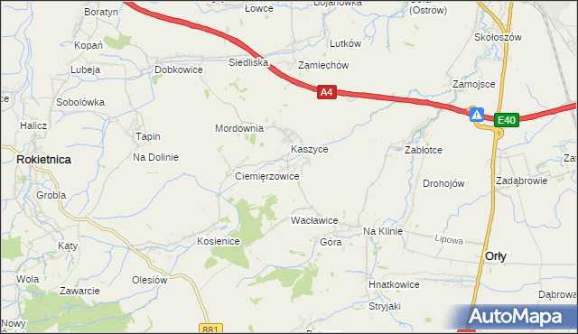 mapa Olszynka gmina Orły, Olszynka gmina Orły na mapie Targeo