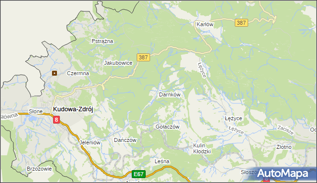 mapa Darnków, Darnków na mapie Targeo