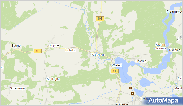 mapa Kaszczor, Kaszczor na mapie Targeo