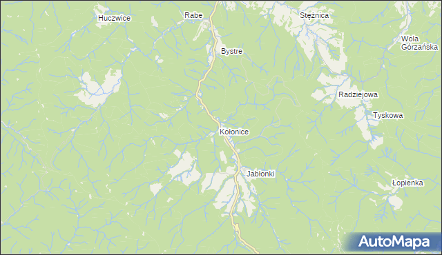mapa Łubne, Łubne na mapie Targeo