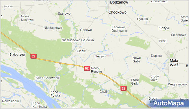 mapa Reczyn, Reczyn na mapie Targeo