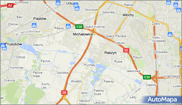 mapa Nowe Grocholice, Nowe Grocholice na mapie Targeo