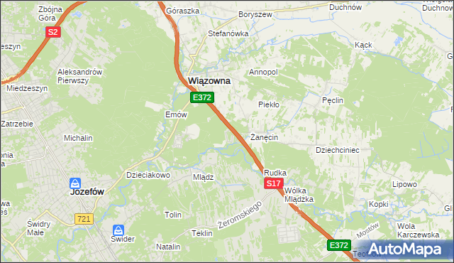 mapa Radiówek, Radiówek na mapie Targeo