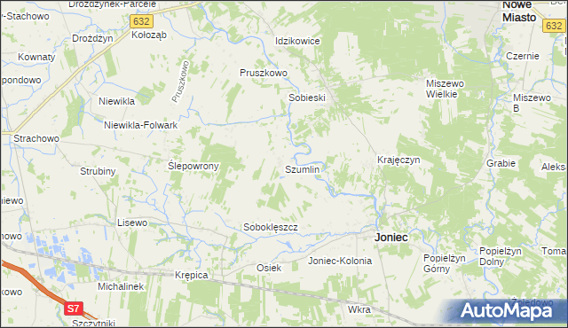 mapa Szumlin, Szumlin na mapie Targeo