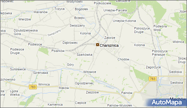 mapa Ciszowice, Ciszowice na mapie Targeo