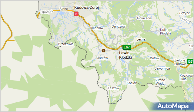 mapa Jarków, Jarków na mapie Targeo