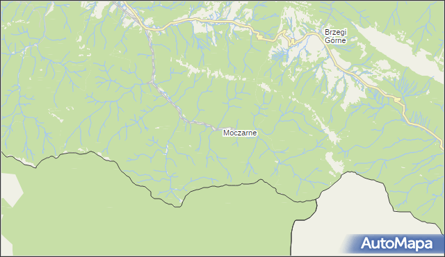 mapa Moczarne, Moczarne na mapie Targeo