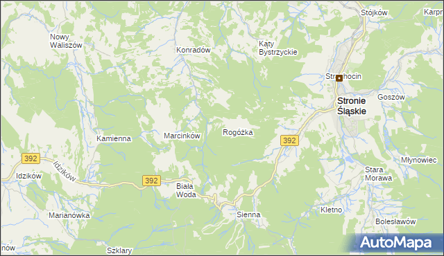 mapa Rogóżka, Rogóżka na mapie Targeo