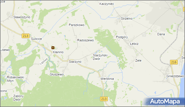 mapa Starzyński Dwór, Starzyński Dwór na mapie Targeo