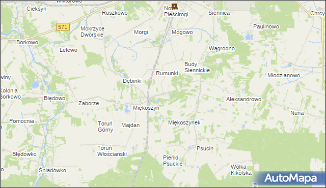 mapa Studzianki gmina Nasielsk, Studzianki gmina Nasielsk na mapie Targeo