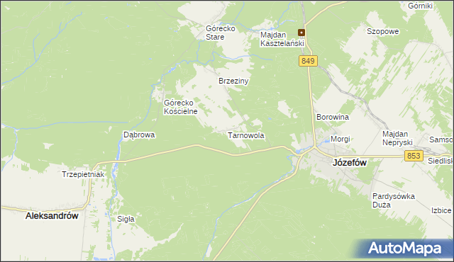 mapa Tarnowola, Tarnowola na mapie Targeo