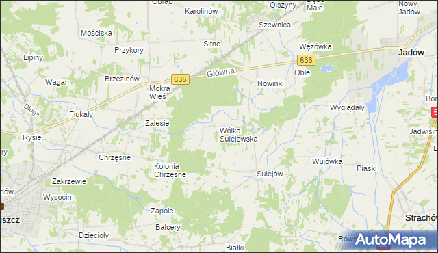 mapa Wólka Sulejowska, Wólka Sulejowska na mapie Targeo