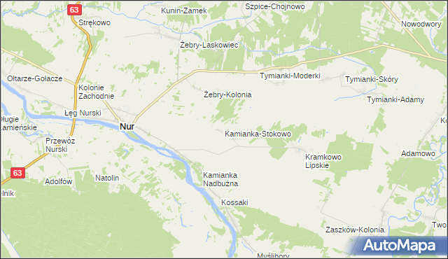 mapa Kamianka-Stokowo, Kamianka-Stokowo na mapie Targeo