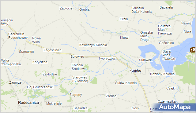 mapa Tworyczów, Tworyczów na mapie Targeo