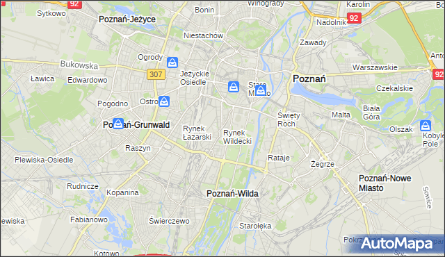 mapa Rynek Wildecki, Rynek Wildecki na mapie Targeo