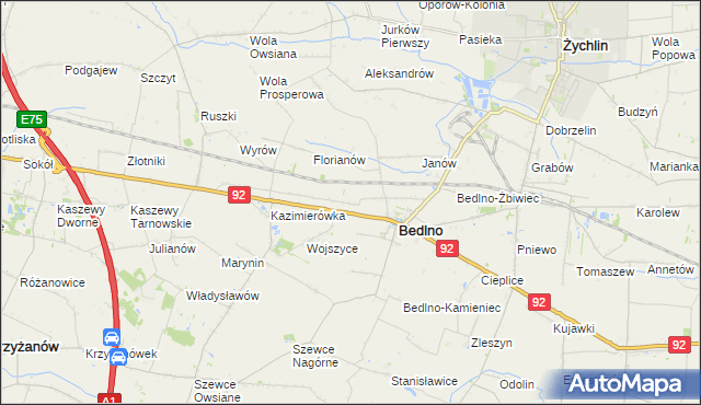 mapa Kręcieszki, Kręcieszki na mapie Targeo