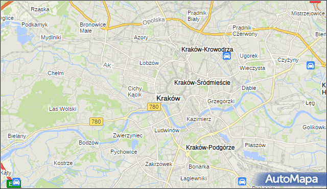 mapa Nowy Świat gmina Kraków, Nowy Świat gmina Kraków na mapie Targeo