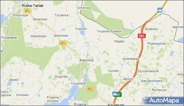 mapa Postawelek, Postawelek na mapie Targeo