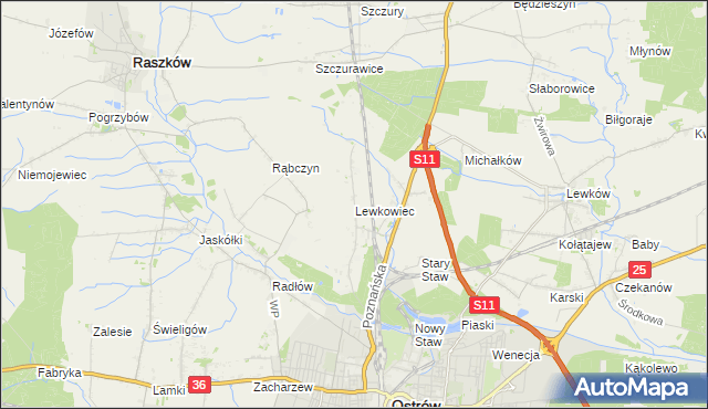 mapa Lewkowiec, Lewkowiec na mapie Targeo