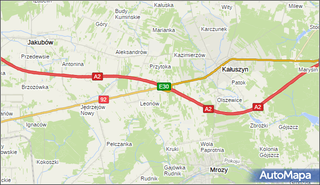 mapa Ryczołek, Ryczołek na mapie Targeo