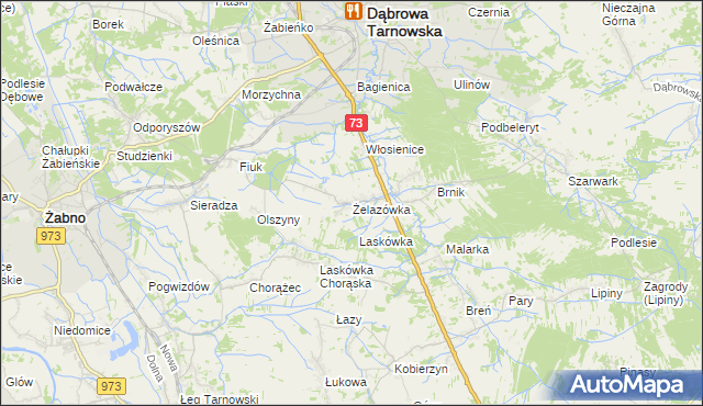 mapa Żelazówka, Żelazówka na mapie Targeo
