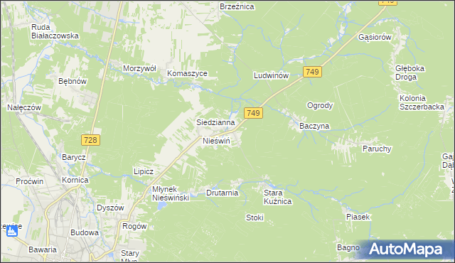 mapa Fidor, Fidor na mapie Targeo