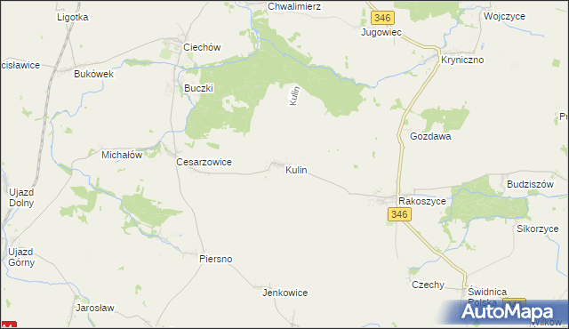 mapa Kulin, Kulin na mapie Targeo