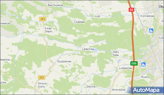 mapa Lelechów, Lelechów na mapie Targeo