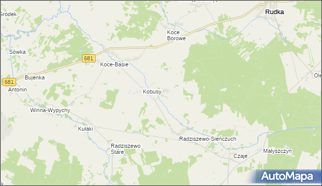 mapa Łempice gmina Ciechanowiec, Łempice gmina Ciechanowiec na mapie Targeo