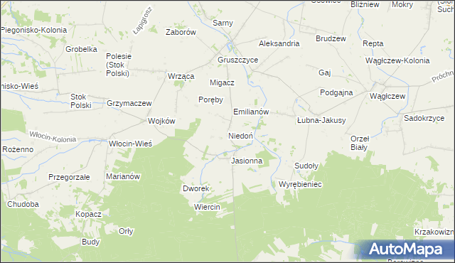 mapa Niedoń, Niedoń na mapie Targeo