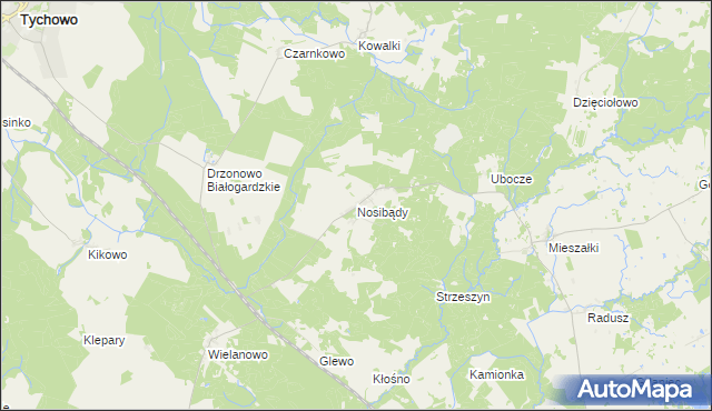 mapa Nosibądy, Nosibądy na mapie Targeo